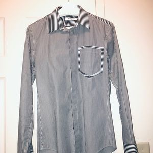 Givenchy stripe shirt black n white 38 (Slim fit)